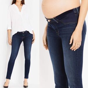 J Brand Mama J Skinny Maternity Jeans Blue 25 $198